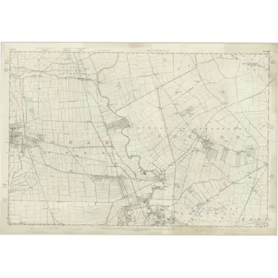1852 Map of Yorkshire 226, 1855 Print