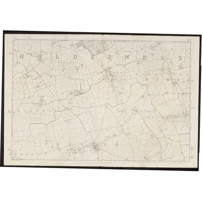 1852 Map of Yorkshire 227, 1855 Print