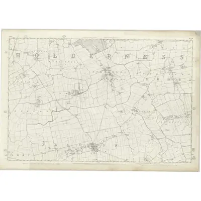 1852 Map of Yorkshire 227, 1855 Print