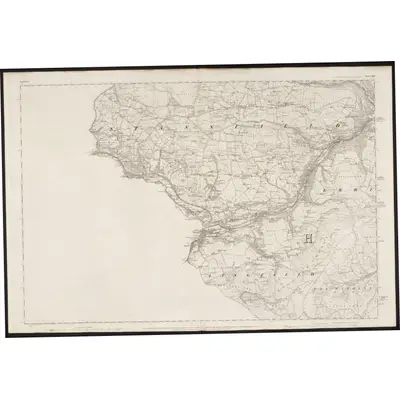 1848 Map of Yorkshire 229, 1853 Print
