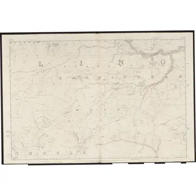 1854 Map of Yorkshire 23, 1856 Print