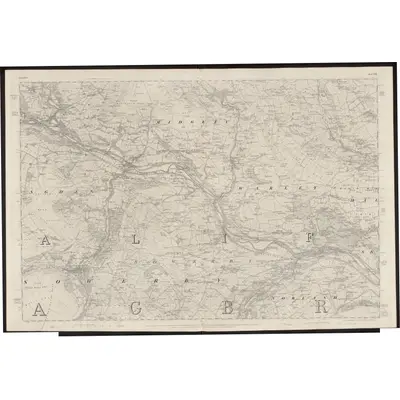 1848 Map of Yorkshire 230, 1854 Print