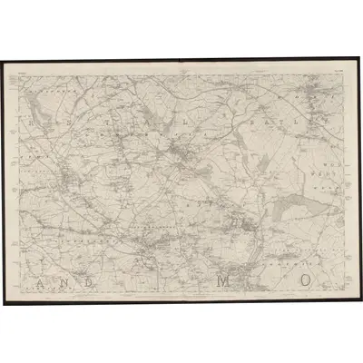 1847 Map of Yorkshire 232, 1854 Print