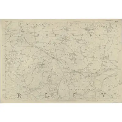 1848 Map of Yorkshire 233, 1854 Print