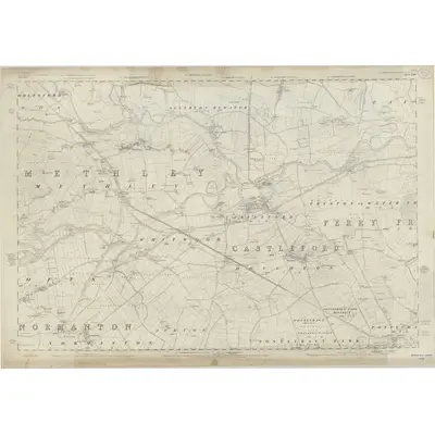 1846 Map of Yorkshire 234, 1852 Print
