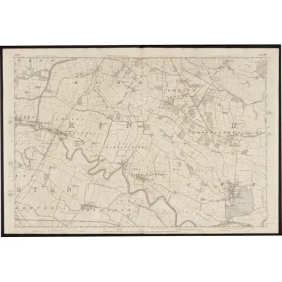 1849 Map of Yorkshire 236, 1853 Print