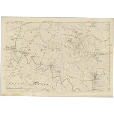 1849 Map of Yorkshire 236, 1853 Print