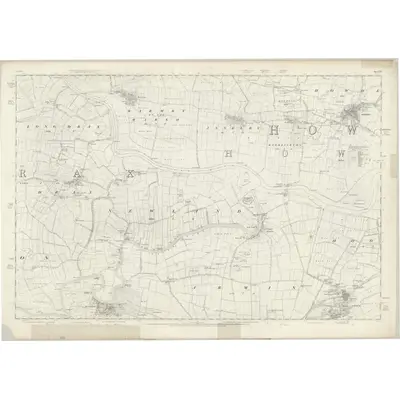 1849 Map of Yorkshire 237, 1853 Print