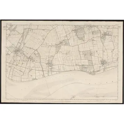 1852 Map of Yorkshire 239, 1855 Print