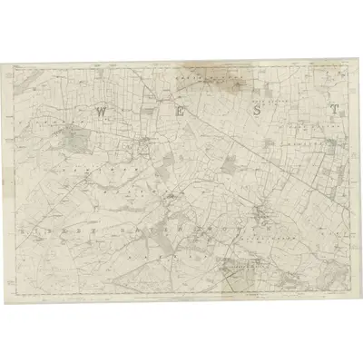 1854 Map of Yorkshire 24, 1857 Print