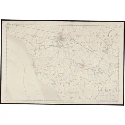1852 Map of Yorkshire 241, 1855 Print