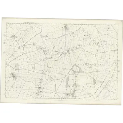 1851 Map of Yorkshire 242, 1855 Print