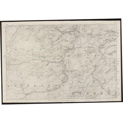 1848 Map of Yorkshire 245, 1854 Print
