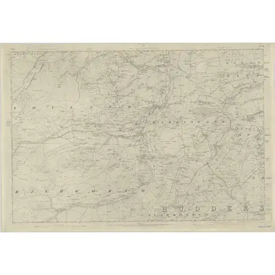 1848 Map of Yorkshire 245, 1854 Print