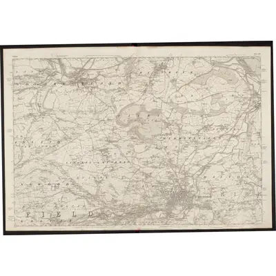 1848 Map of Yorkshire 246, 1854 Print