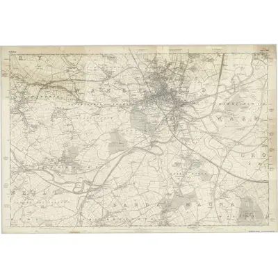 1849 Map of Yorkshire 248, 1854 Print
