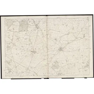 1854 Map of Yorkshire 25, 1857 Print