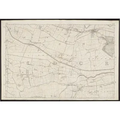 1849 Map of Yorkshire 251, 1853 Print