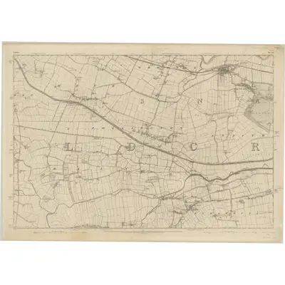 1849 Map of Yorkshire 251, 1853 Print