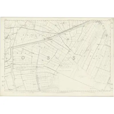 1849 Map of Yorkshire 252, 1853 Print
