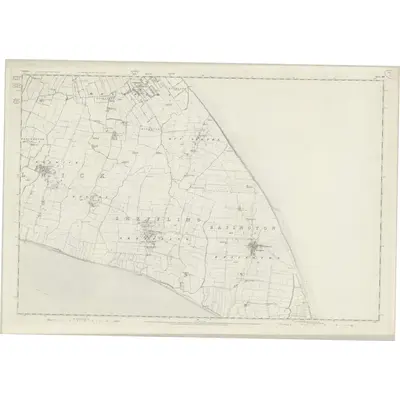 1851 Map of Yorkshire 257, 1855 Print