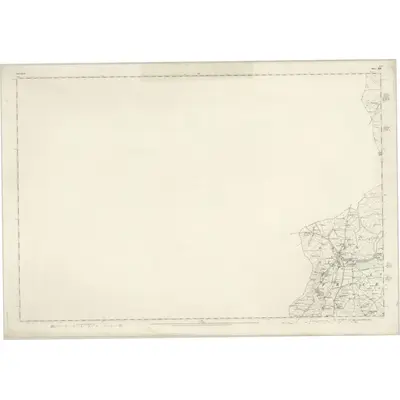 1848 Map of Yorkshire 258, 1854 Print
