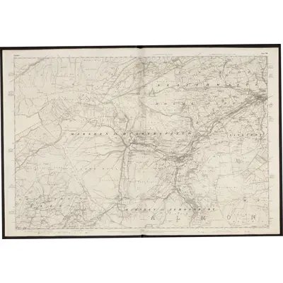 1848 Map of Yorkshire 259, 1854 Print