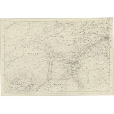1848 Map of Yorkshire 259, 1854 Print