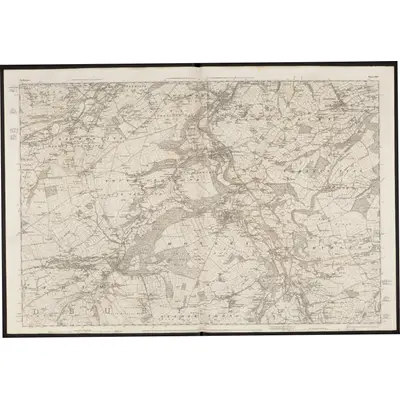 1848 Map of Yorkshire 260, 1854 Print