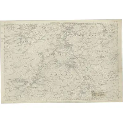 1848 Map of Yorkshire 260, 1854 Print