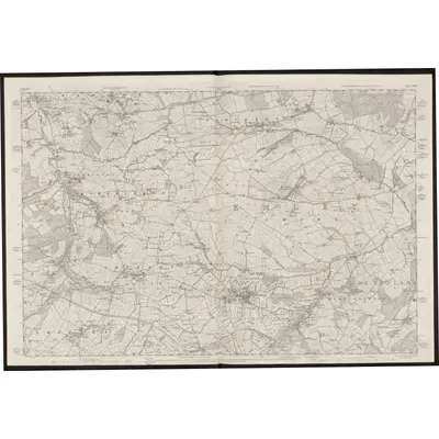 1849 Map of Yorkshire 261, 1854 Print