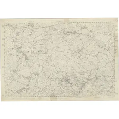 1849 Map of Yorkshire 261, 1854 Print