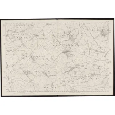 1849 Map of Yorkshire 263, 1854 Print
