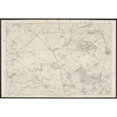 1849 Map of Yorkshire 264, 1854 Print