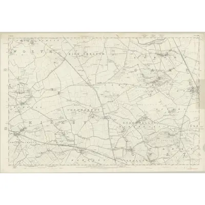1849 Map of Yorkshire 264, 1854 Print