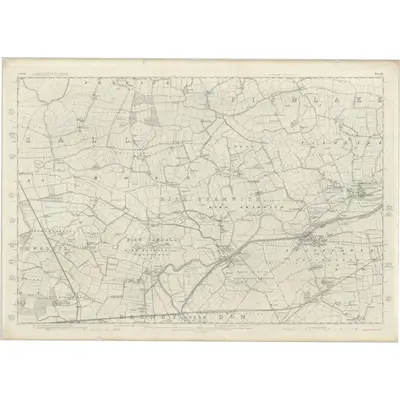 1849 Map of Yorkshire 265, 1854 Print
