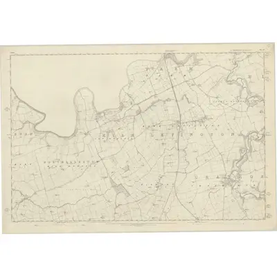 1854 Map of Yorkshire 27, 1857 Print
