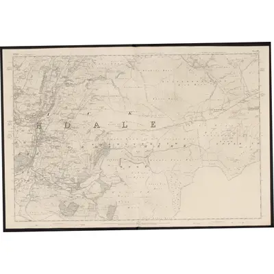 1849 Map of Yorkshire 271, 1854 Print
