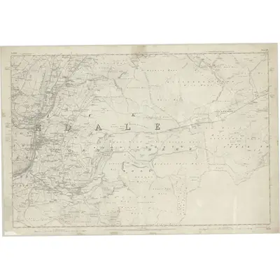 1849 Map of Yorkshire 271, 1854 Print
