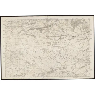1850 Map of Yorkshire 273, 1854 Print