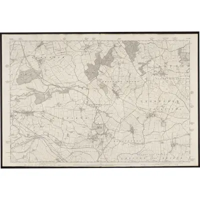 1849 Map of Yorkshire 275, 1854 Print