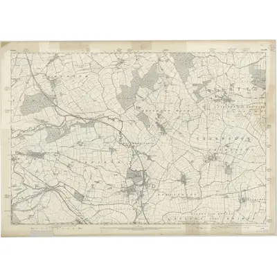 1849 Map of Yorkshire 275, 1854 Print