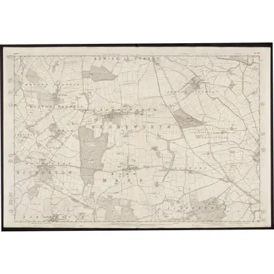 1849 Map of Yorkshire 276, 1854 Print