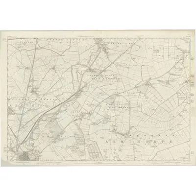 1849 Map of Yorkshire 277, 1854 Print