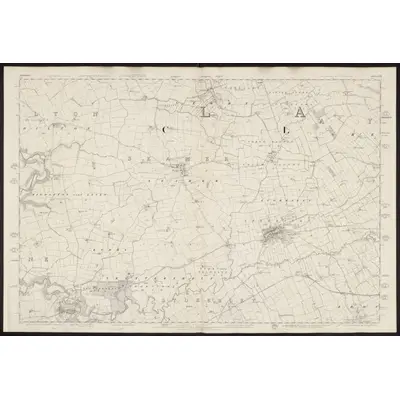 1853 Map of Yorkshire 28, 1856 Print