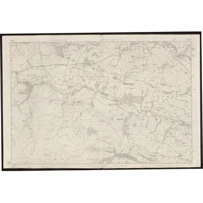 1850 Map of Yorkshire 281, 1854 Print