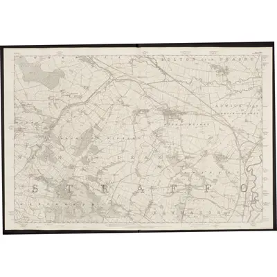 1849 Map of Yorkshire 283, 1855 Print
