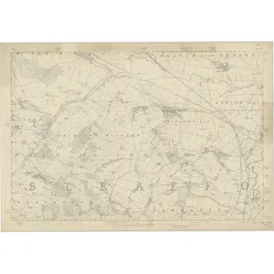 1849 Map of Yorkshire 283, 1855 Print