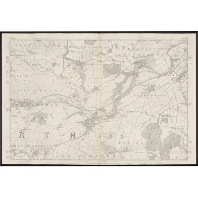 1849 Map of Yorkshire 284, 1854 Print