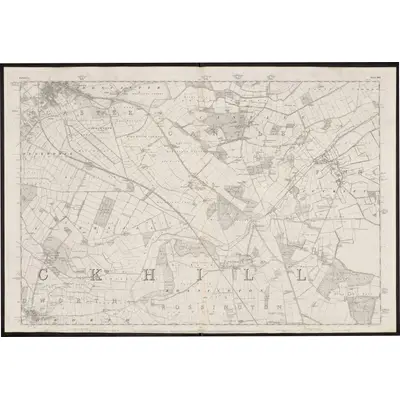 1849 Map of Yorkshire 285, 1854 Print